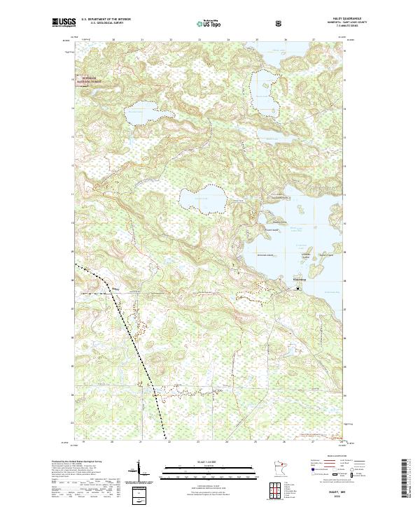 Haley, MN — USGS 7.5-minute topo (2022)