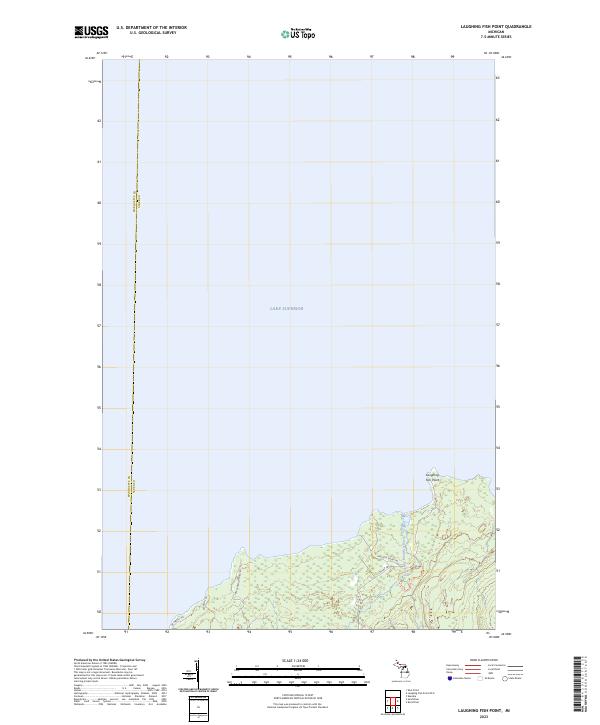 Laughing Fish Point, MI — USGS 7.5-minute topo (2023)