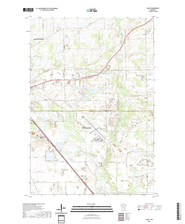 Cable, MN — USGS 7.5-minute topo (2022)