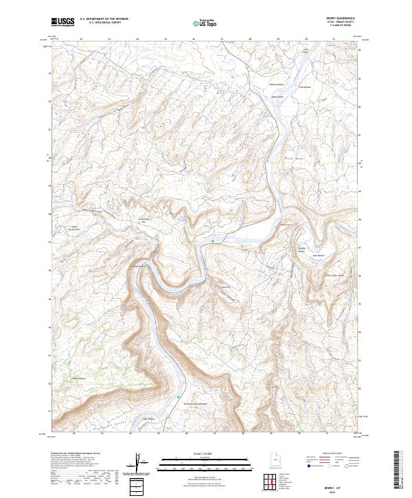 Dewey, UT — USGS 7.5-minute topo (2023)