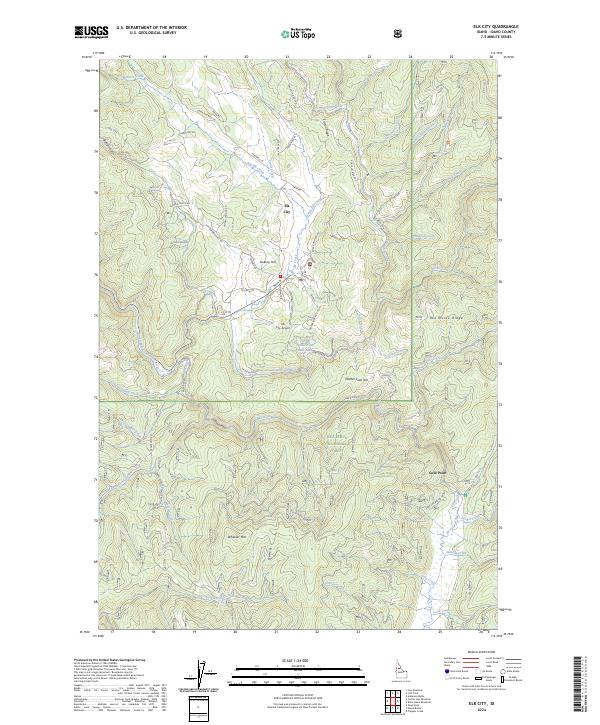 Elk City, ID — USGS 7.5-minute topo (2024)
