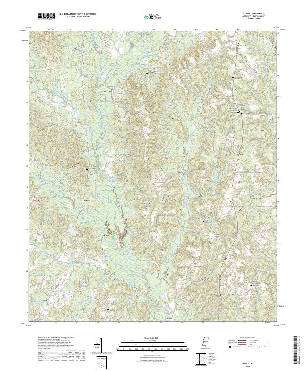 Cohay, MS — USGS 7.5-minute topo (2024)