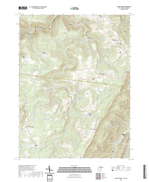 Mount Storm, WV-MD — USGS 7.5-minute topo (2023)