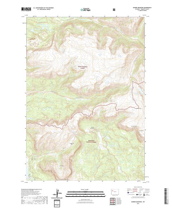 Dundee Meadows, WY — USGS 7.5-minute topo (2021)