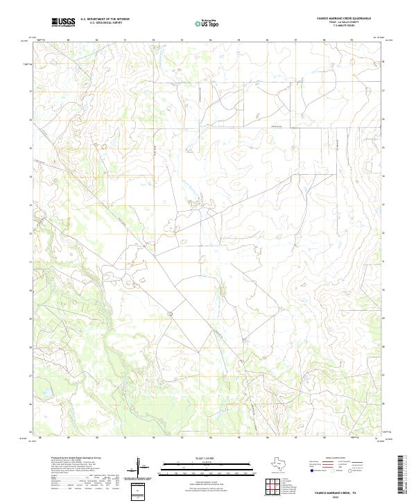 Charco Marrano Creek, TX — USGS 7.5-minute topo (2022)