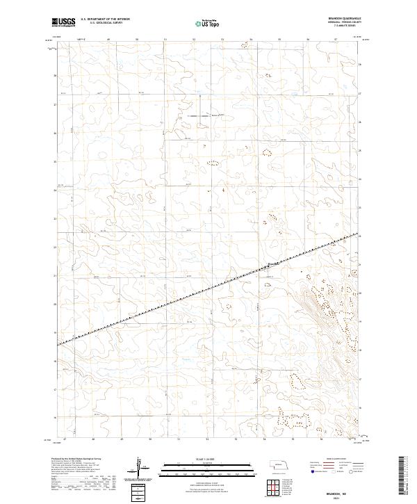 Brandon, NE — USGS 7.5-minute topo (2021)