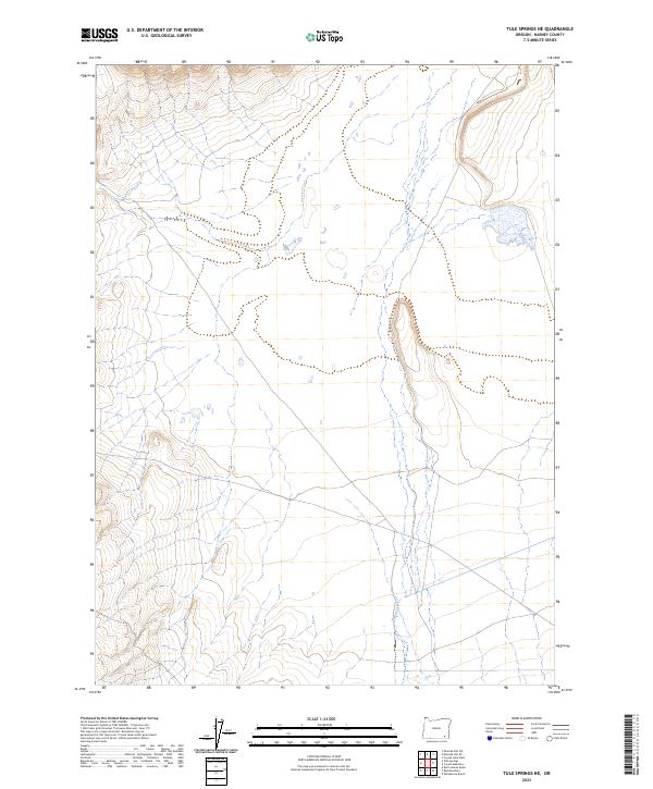 Tule Springs NE, OR — USGS 7.5-minute topo (2023)