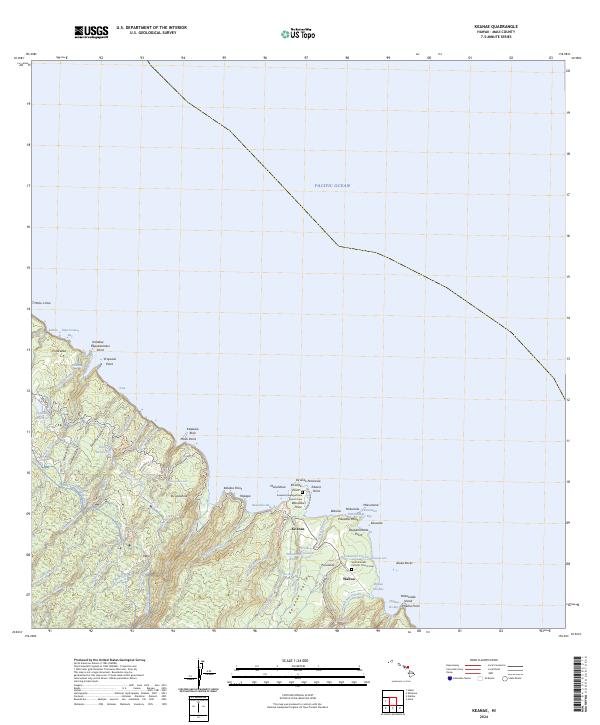 Keanae, HI — USGS 7.5-minute topo (2024)
