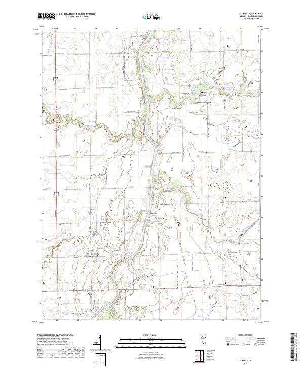 L'Erable, IL — USGS 7.5-minute topo (2024)