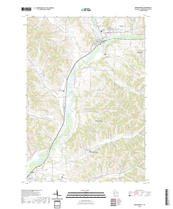 Independence, WI — USGS 7.5-minute topo (2022)