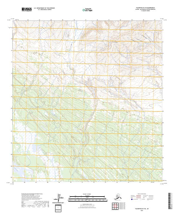 Talkeetna B-4 SE, AK — USGS 7.5-minute topo (2023)