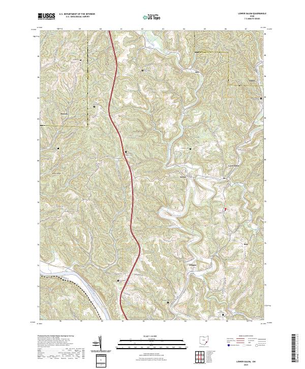 Lower Salem, OH — USGS 7.5-minute topo (2023)