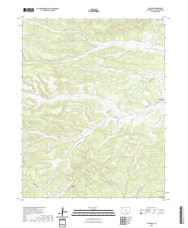 Gulnare, CO — USGS 7.5-minute topo (2022)