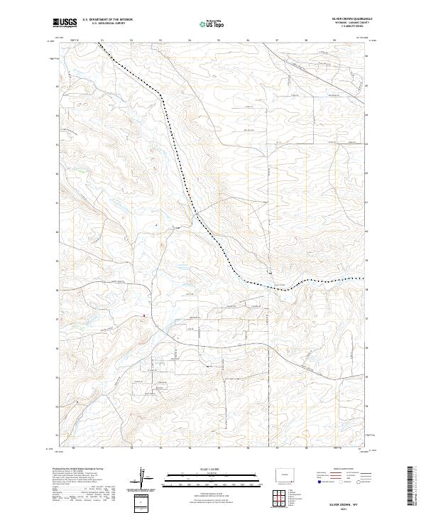 Silver Crown, WY — USGS 7.5-minute topo (2021)