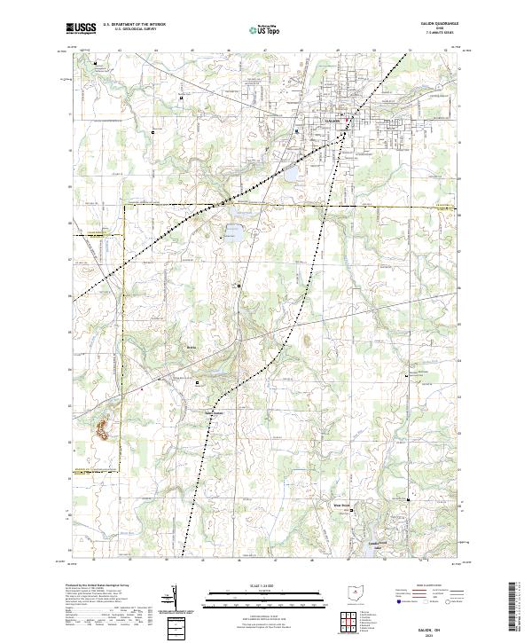 Galion, OH — USGS 7.5-minute topo (2023)