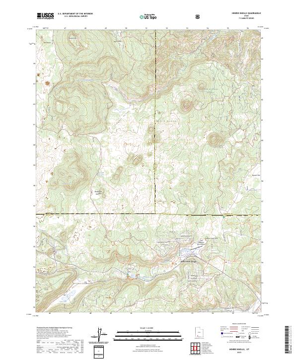 Henrie Knolls, UT — USGS 7.5-minute topo (2023)
