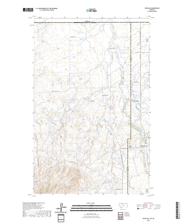 Whitlash, MT-AB — USGS 7.5-minute topo (2024)