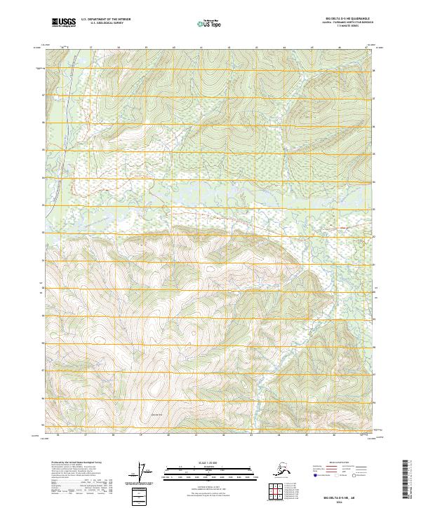 Big Delta D-5 NE, AK — USGS 7.5-minute topo (2024)