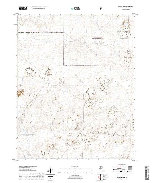 Tovrea Ranch, TX — USGS 7.5-minute topo (2022)