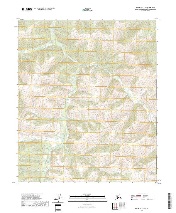 Big Delta C-3 SW, AK — USGS 7.5-minute topo (2024)