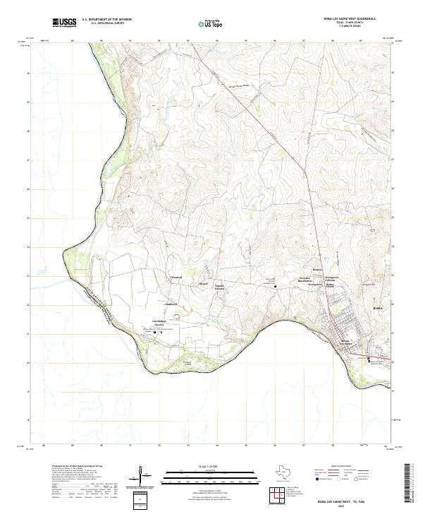 Roma-Los Saenz West, TX,TAM, US — USGS 7.5-minute topo (2022)