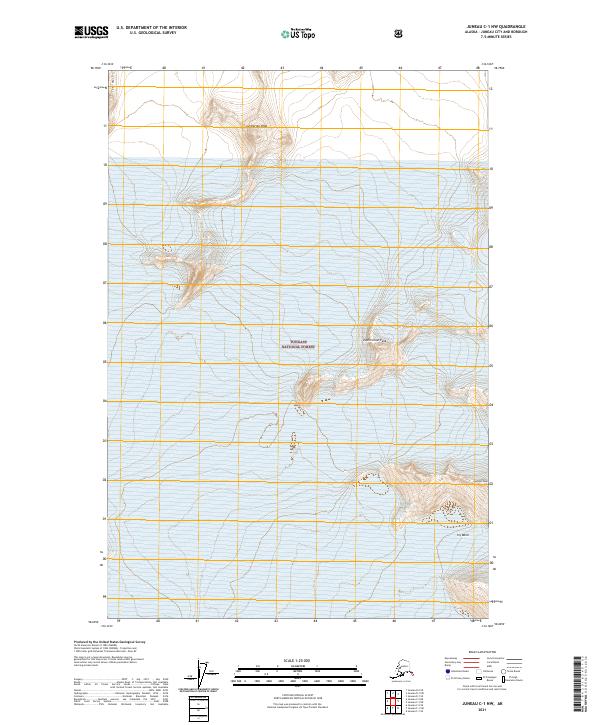 Juneau C-1 NW, AK — USGS 7.5-minute topo (2021)