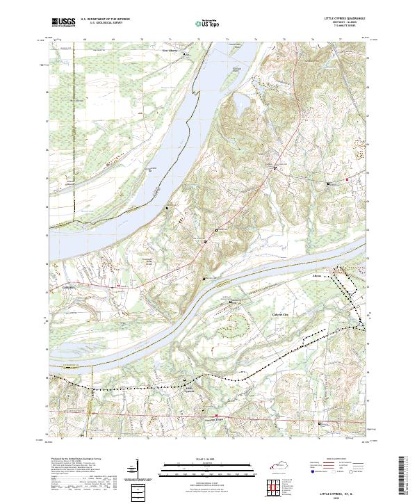 Little Cypress, KY-IL — USGS 7.5-minute topo (2022)