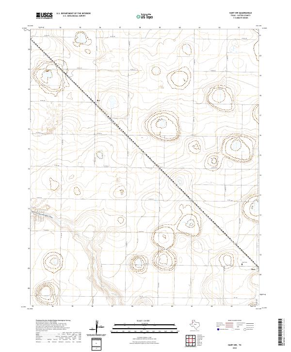 Hart NW, TX — USGS 7.5-minute topo (2022)