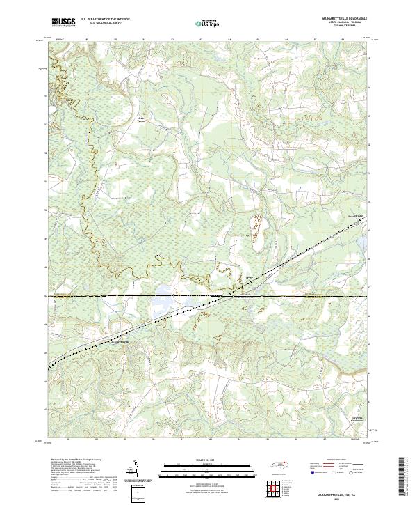 Margarettsville, NC-VA — USGS 7.5-minute topo (2022)
