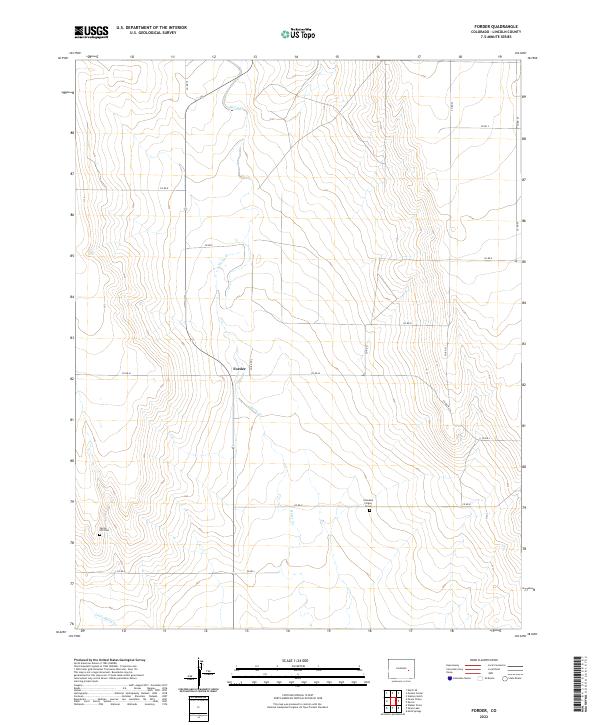 Forder, CO — USGS 7.5-minute topo (2022)
