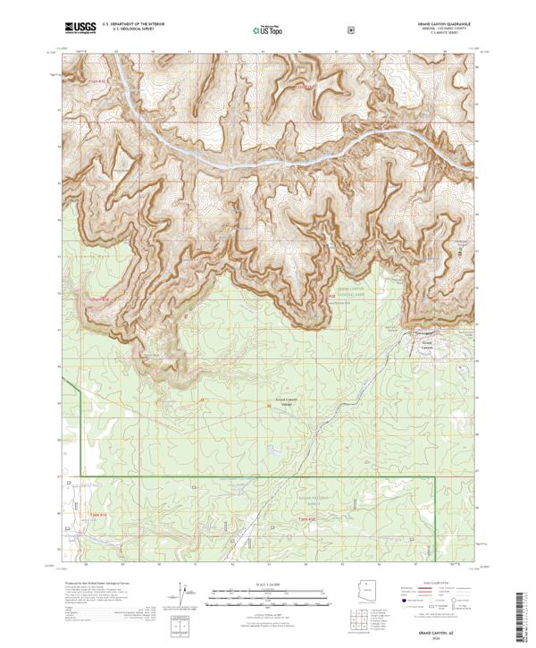 Grand Canyon, AZ — USGS 7.5-minute topo (2026)