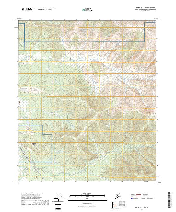 Big Delta C-6 NW, AK — USGS 7.5-minute topo (2024)