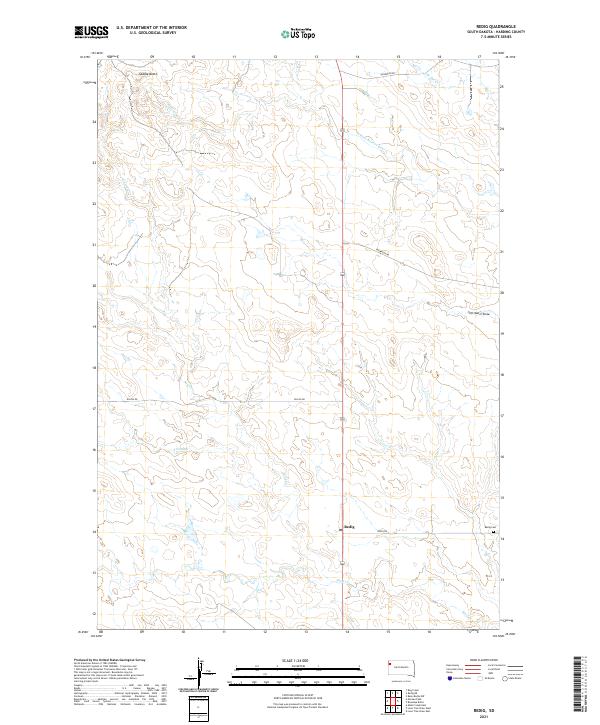 Redig, SD — USGS 7.5-minute topo (2021)