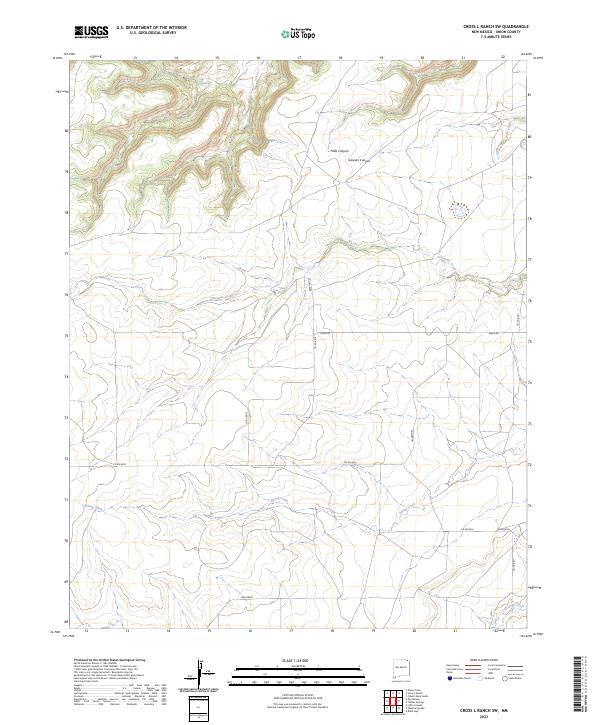 Cross L Ranch SW, NM — USGS 7.5-minute topo (2023)