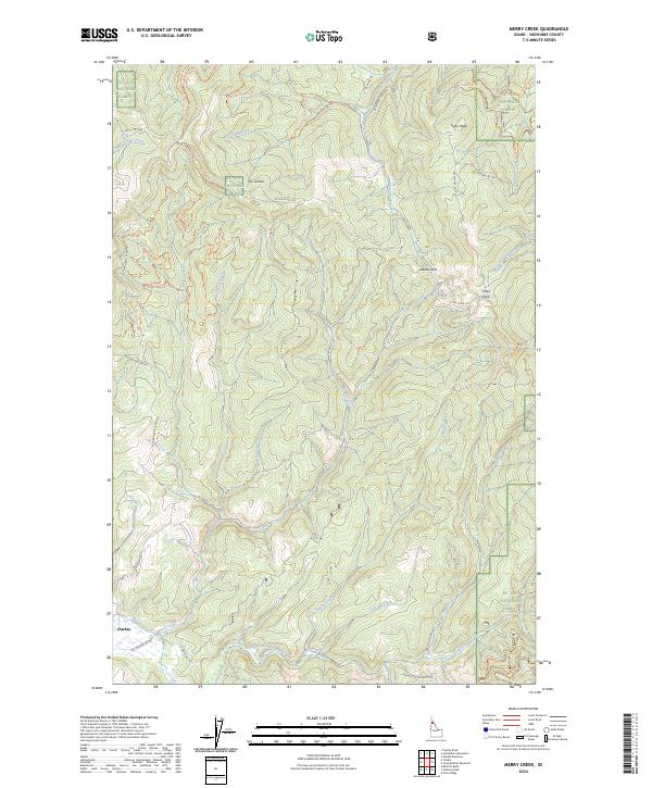 Merry Creek, ID — USGS 7.5-minute topo (2024)