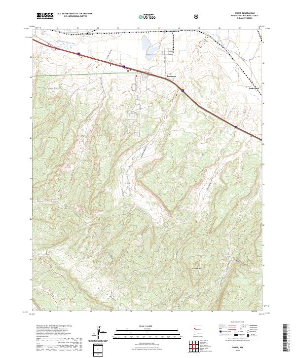 Ciniza, NM — USGS 7.5-minute topo (2023)
