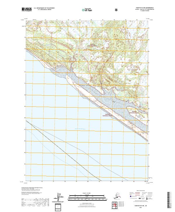 Yakutat B-5 NE, AK — USGS 7.5-minute topo (2021)