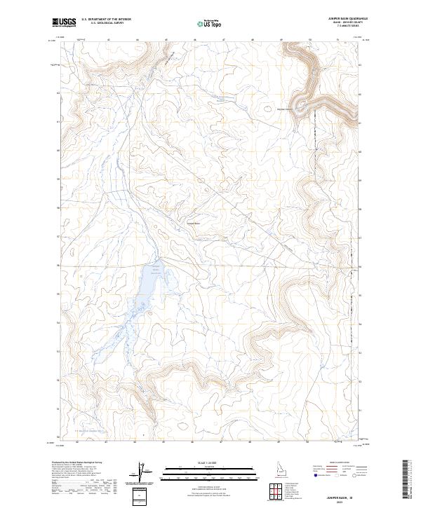 Juniper Basin, ID — USGS 7.5-minute topo (2023)