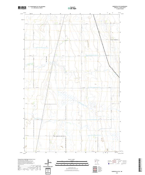 Barnesville SW, MN — USGS 7.5-minute topo (2022)