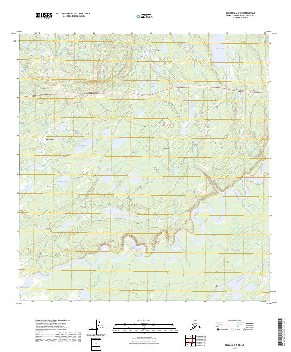Gulkana A-5 SE, AK — USGS 7.5-minute topo (2023)