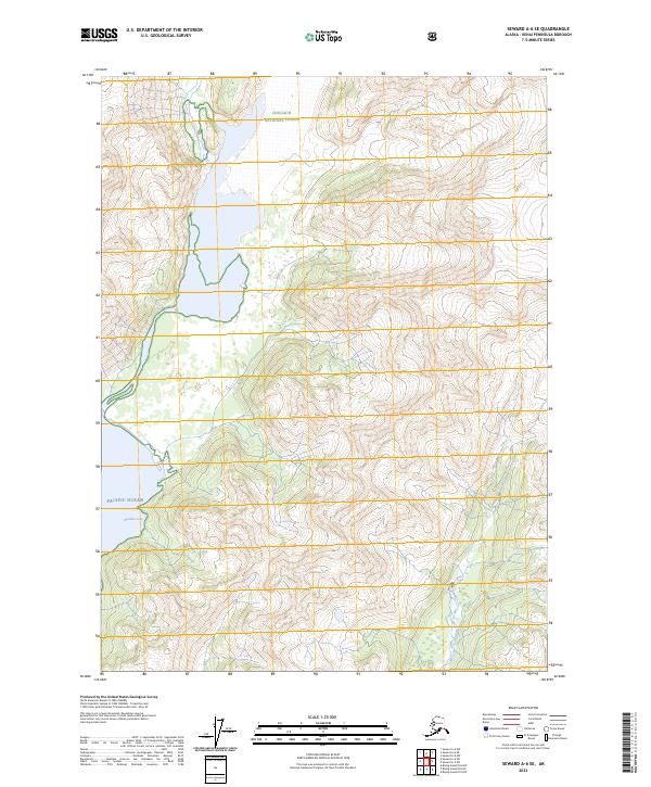 Seward A-6 SE, AK — USGS 7.5-minute topo (2023)