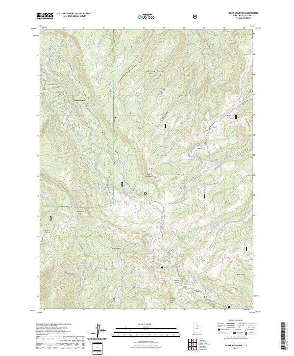 Heber Mountain, UT — USGS 7.5-minute topo (2023)
