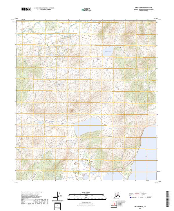 Denali D-5 NW, AK — USGS 7.5-minute topo (2023)
