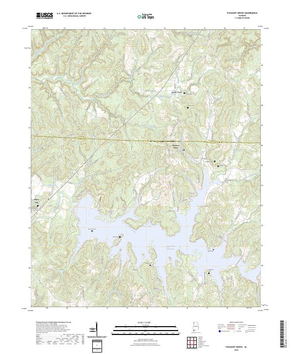 Pleasant Grove, AL — USGS 7.5-minute topo (2024)
