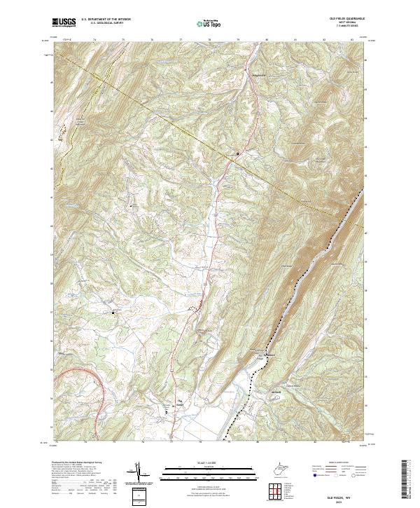 Old Fields, WV — USGS 7.5-minute topo (2023)