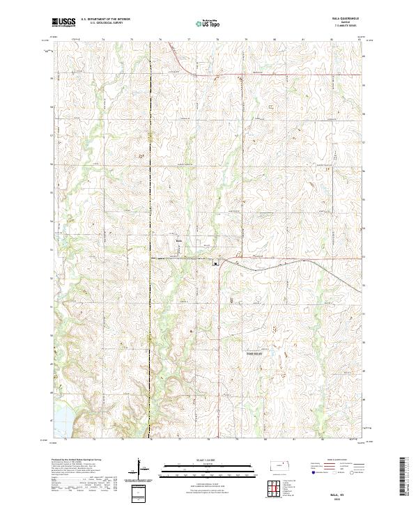 Bala, KS — USGS 7.5-minute topo (2022)