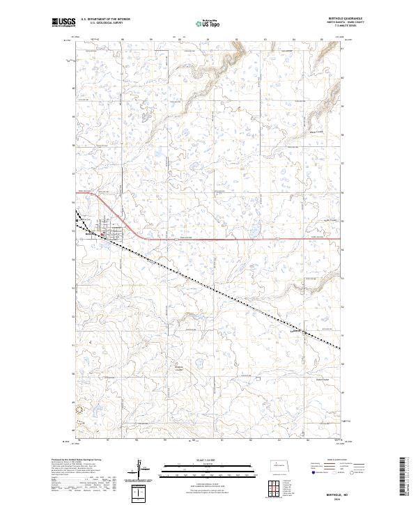 Berthold, ND — USGS 7.5-minute topo (2024)