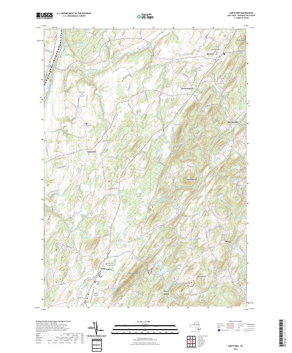 Hartford, NY — USGS 7.5-minute topo (2023)