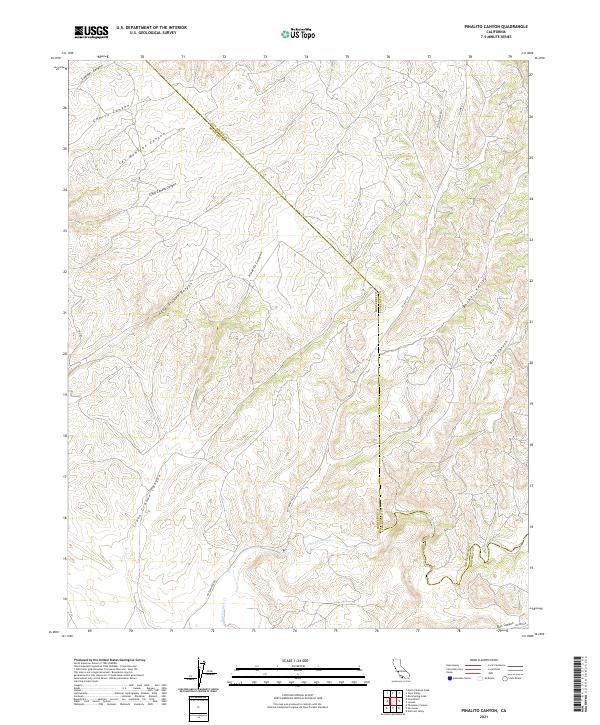Pinalito Canyon, CA — USGS 7.5-minute topo (2021)