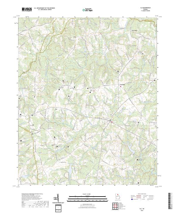 Ila, GA — USGS 7.5-minute topo (2024)